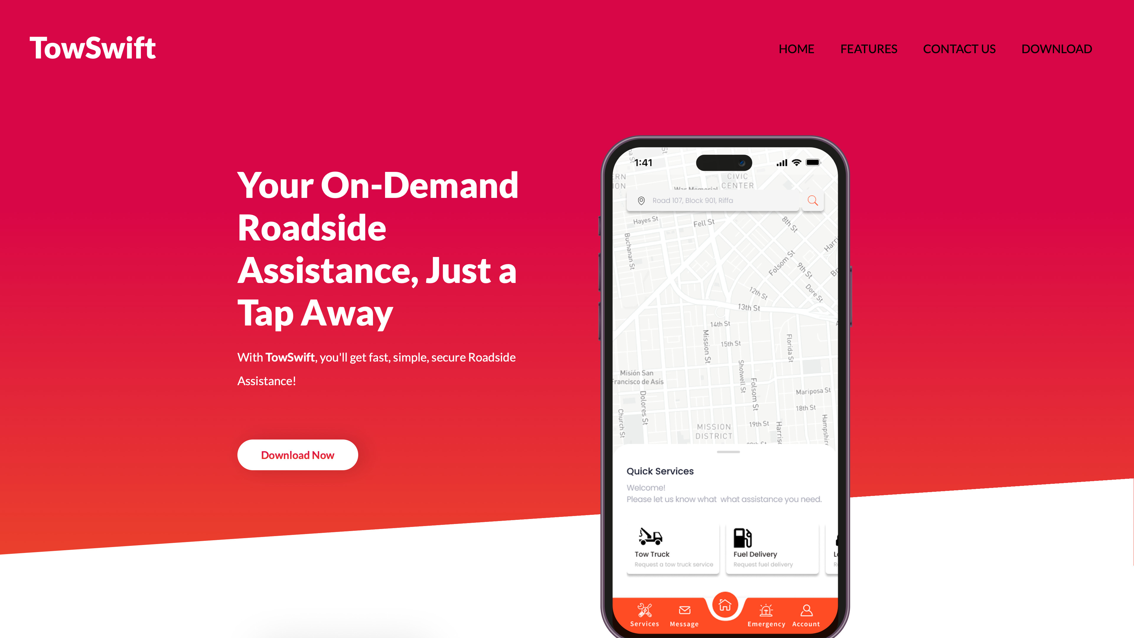 TowSwift - Award-winning roadside assistance platform connecting drivers with service providers